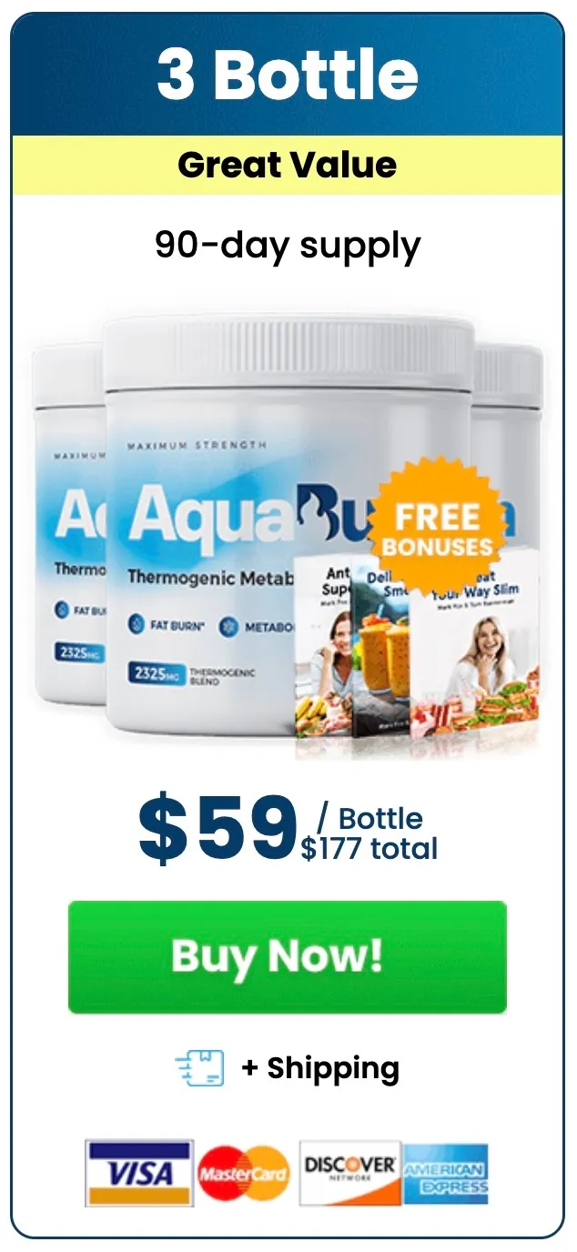 Buy AquaBurn 3 Bottles